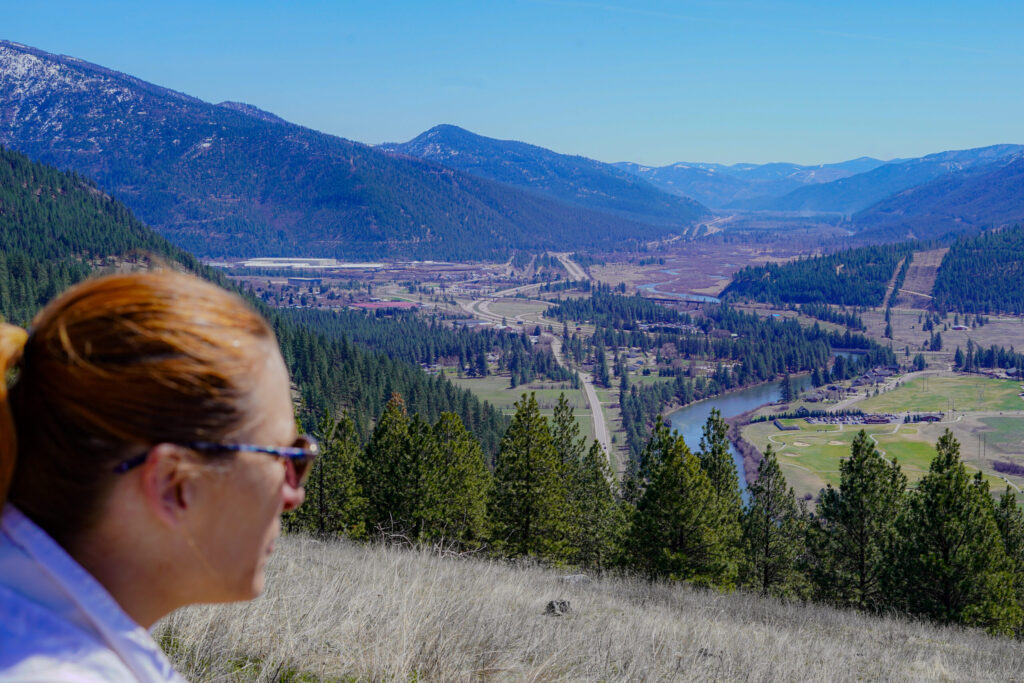 Montana river valley overlook