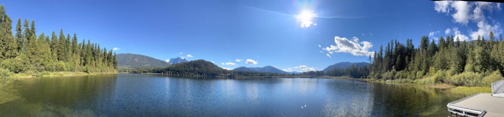 Bull Lake and the Cabinet Mountains, in NW Montana
